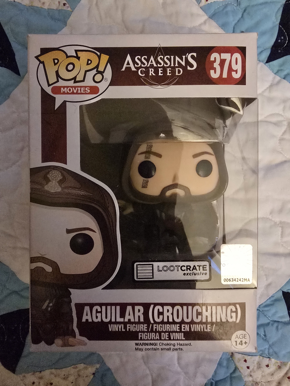 Funko Pop! Assassin's Creed Aguilar (Crouching) - Black, Brown, Tan